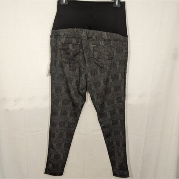 NWT Time and Tru Women's Maternity Jegging, Grey Plaid, size M (8-10) - Picture 5 of 7
